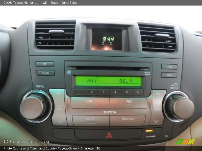 Black / Sand Beige 2008 Toyota Highlander 4WD
