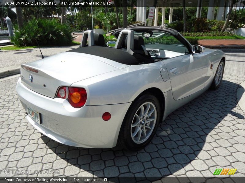 Titanium Silver Metallic / Black 2004 BMW Z4 2.5i Roadster