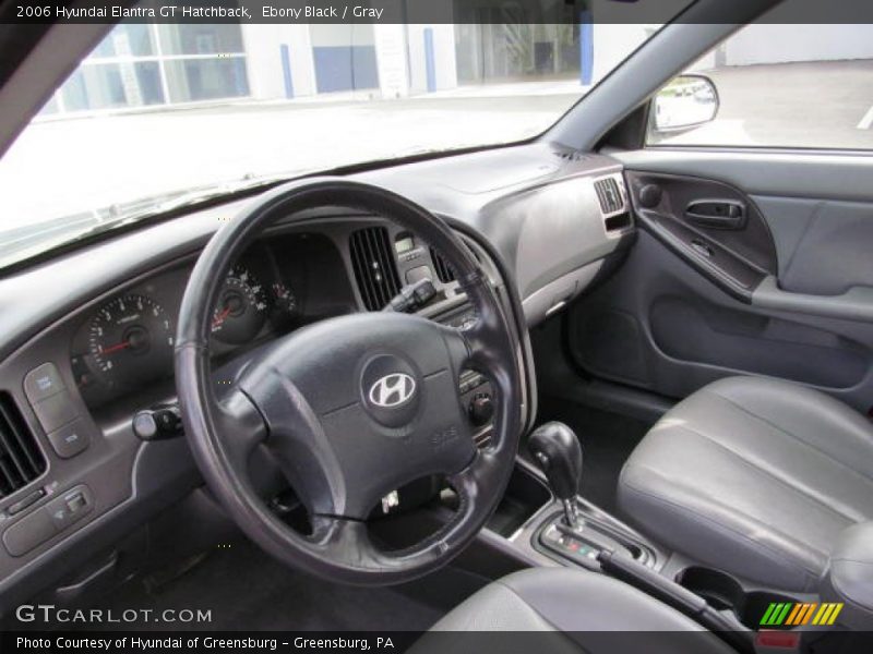 Ebony Black / Gray 2006 Hyundai Elantra GT Hatchback