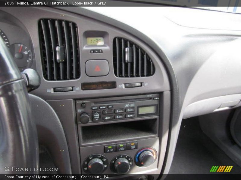 Ebony Black / Gray 2006 Hyundai Elantra GT Hatchback