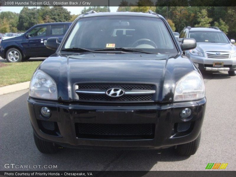 Obsidian Black / Gray 2008 Hyundai Tucson GLS