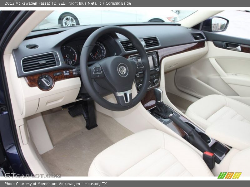 Night Blue Metallic / Cornsilk Beige 2013 Volkswagen Passat TDI SEL