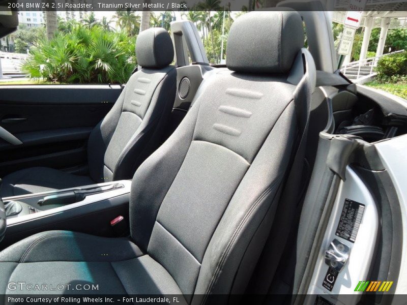 Titanium Silver Metallic / Black 2004 BMW Z4 2.5i Roadster