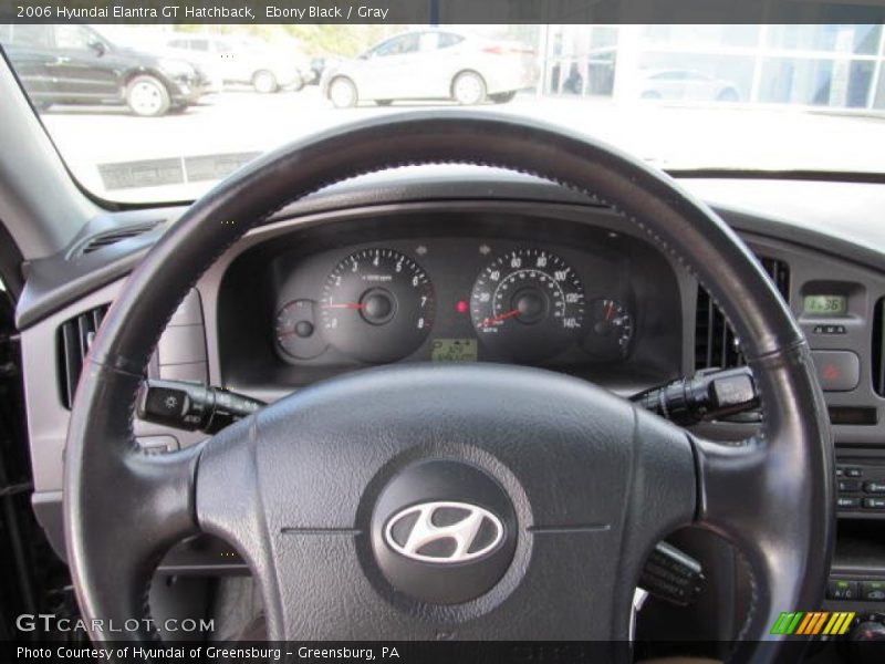 Ebony Black / Gray 2006 Hyundai Elantra GT Hatchback