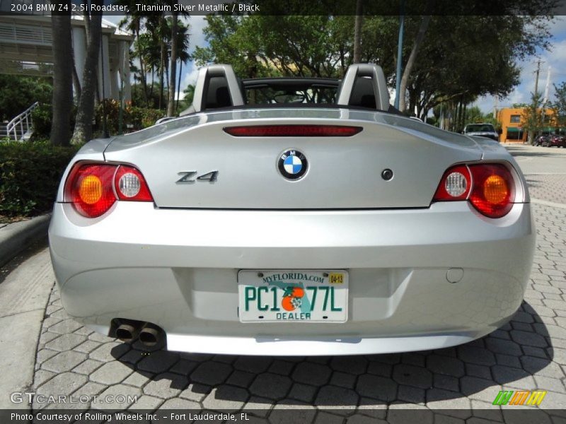 Titanium Silver Metallic / Black 2004 BMW Z4 2.5i Roadster