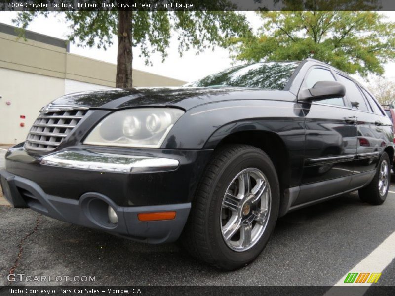 Brilliant Black Crystal Pearl / Light Taupe 2004 Chrysler Pacifica