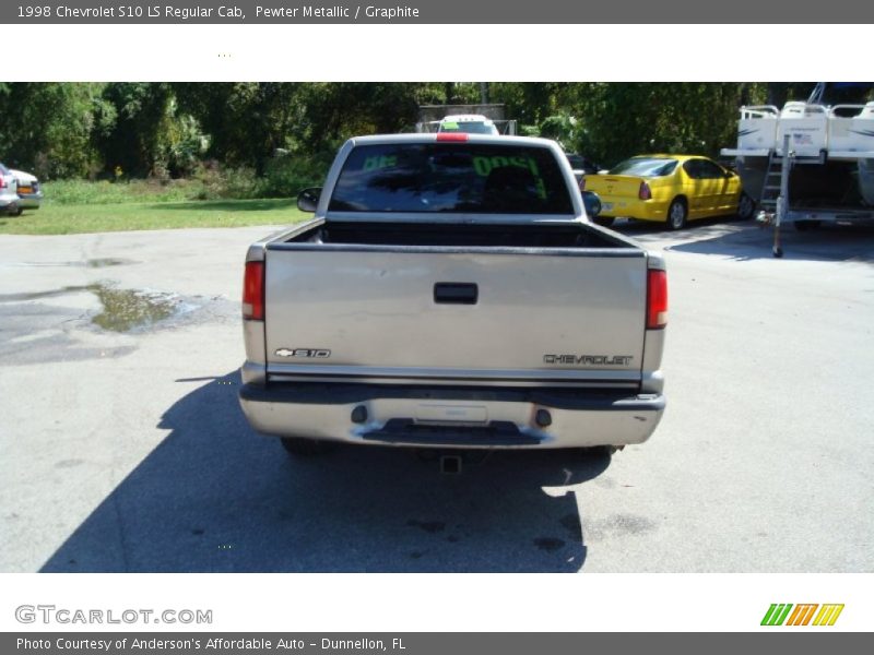 Pewter Metallic / Graphite 1998 Chevrolet S10 LS Regular Cab