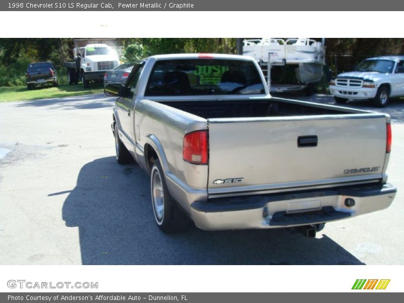 Pewter Metallic / Graphite 1998 Chevrolet S10 LS Regular Cab