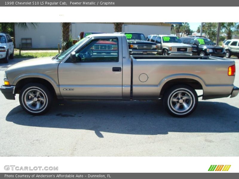 Pewter Metallic / Graphite 1998 Chevrolet S10 LS Regular Cab