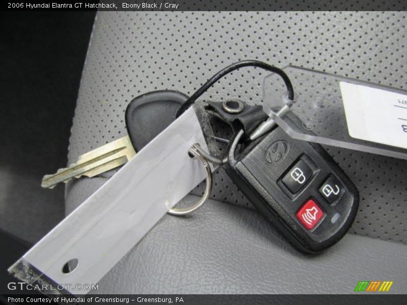Ebony Black / Gray 2006 Hyundai Elantra GT Hatchback