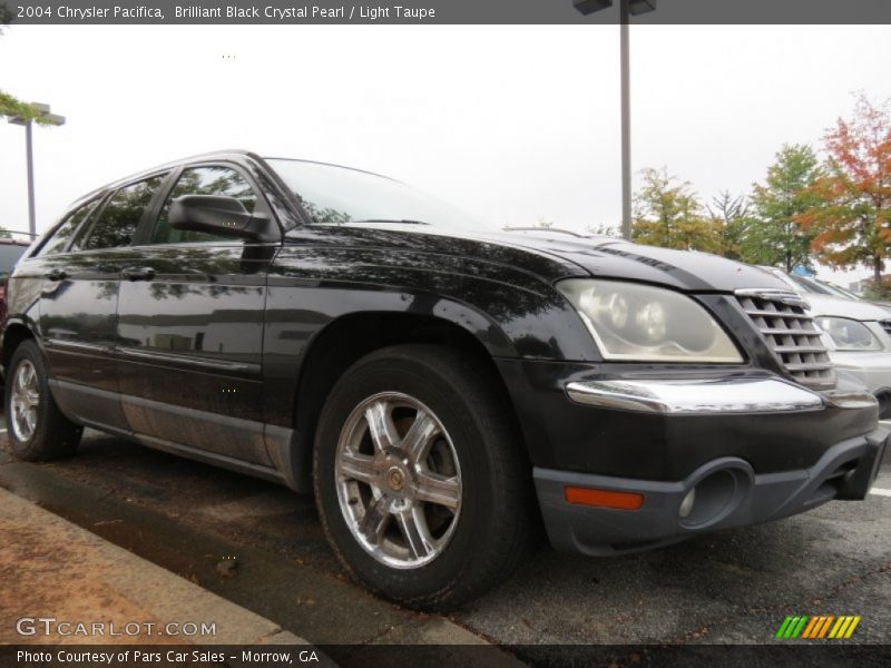 Brilliant Black Crystal Pearl / Light Taupe 2004 Chrysler Pacifica