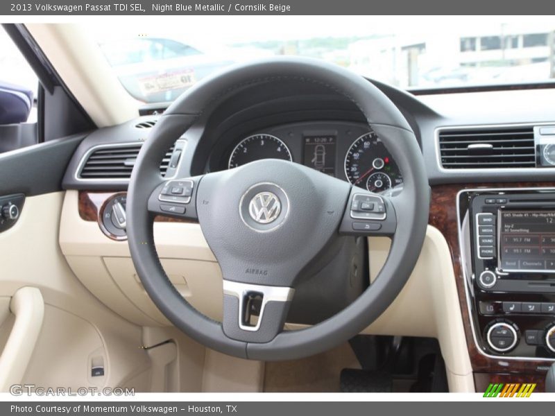 Night Blue Metallic / Cornsilk Beige 2013 Volkswagen Passat TDI SEL