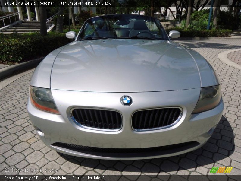 Titanium Silver Metallic / Black 2004 BMW Z4 2.5i Roadster