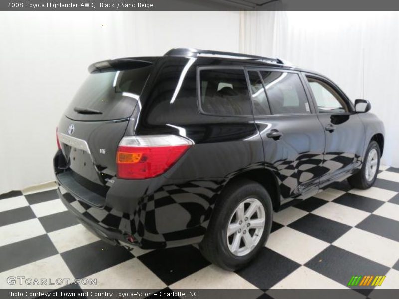 Black / Sand Beige 2008 Toyota Highlander 4WD