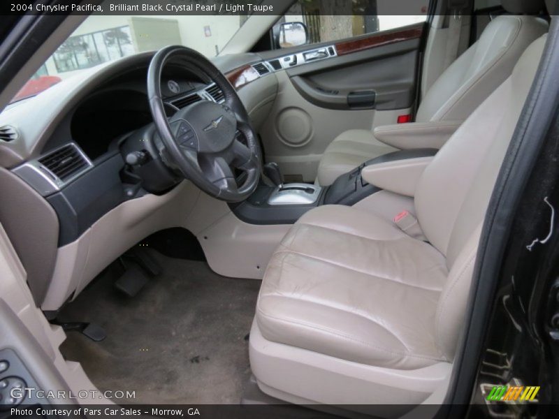 Brilliant Black Crystal Pearl / Light Taupe 2004 Chrysler Pacifica