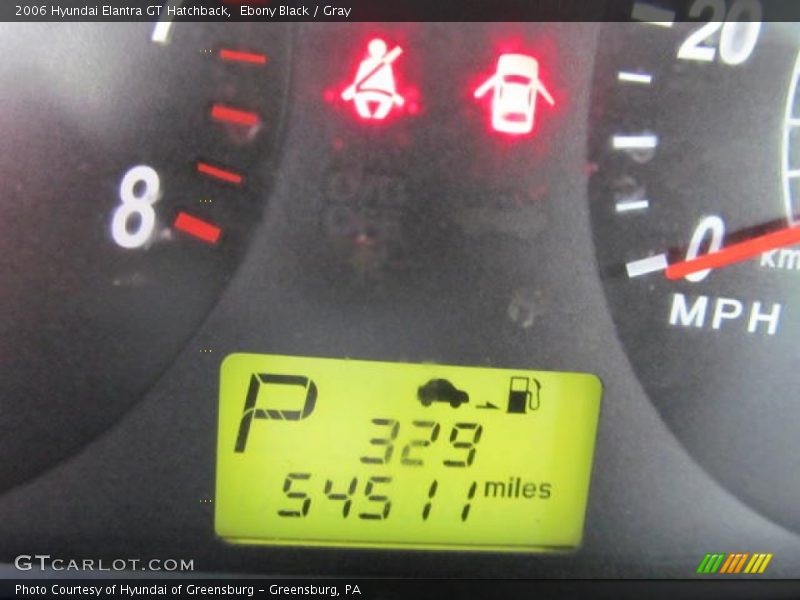 Ebony Black / Gray 2006 Hyundai Elantra GT Hatchback