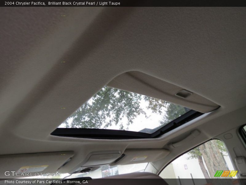 Brilliant Black Crystal Pearl / Light Taupe 2004 Chrysler Pacifica