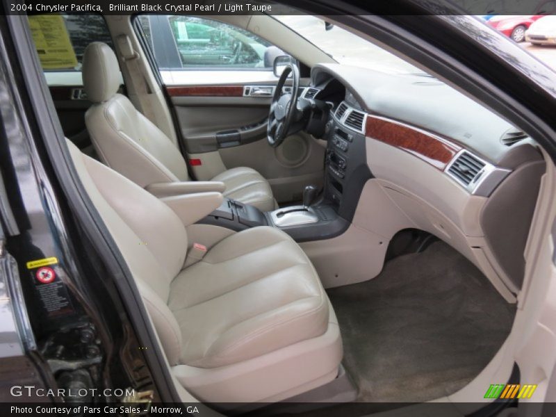 Brilliant Black Crystal Pearl / Light Taupe 2004 Chrysler Pacifica