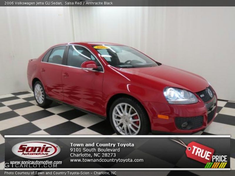 Salsa Red / Anthracite Black 2006 Volkswagen Jetta GLI Sedan