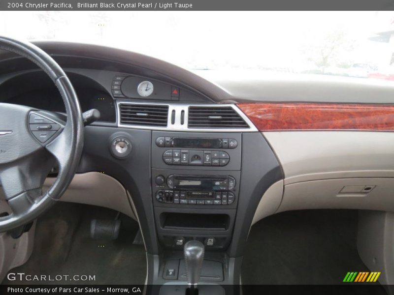 Brilliant Black Crystal Pearl / Light Taupe 2004 Chrysler Pacifica