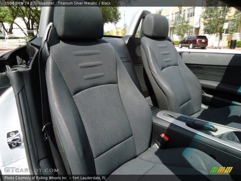 Titanium Silver Metallic / Black 2004 BMW Z4 2.5i Roadster
