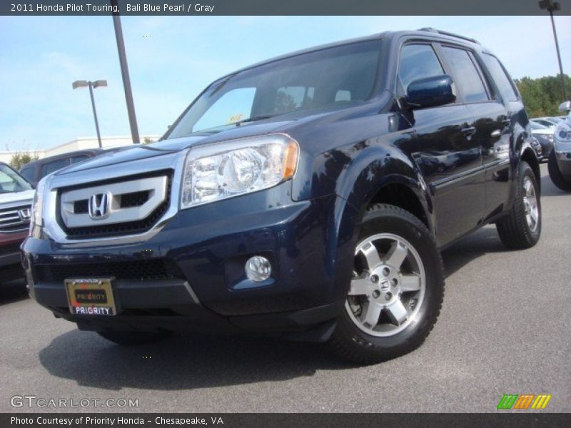 Bali Blue Pearl / Gray 2011 Honda Pilot Touring