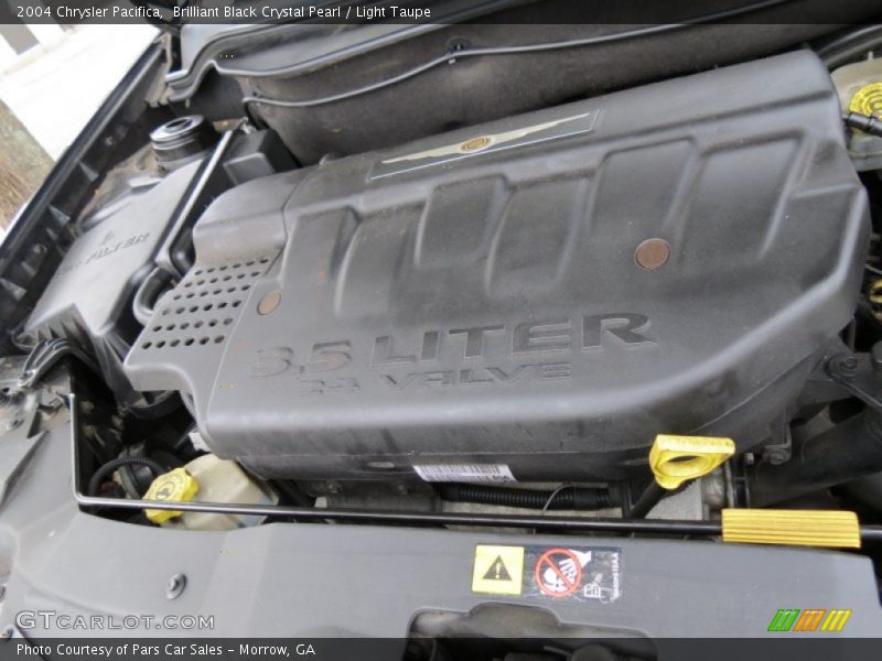 Brilliant Black Crystal Pearl / Light Taupe 2004 Chrysler Pacifica
