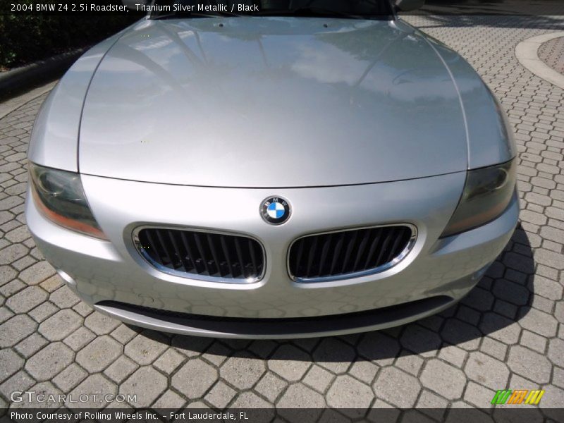 Titanium Silver Metallic / Black 2004 BMW Z4 2.5i Roadster