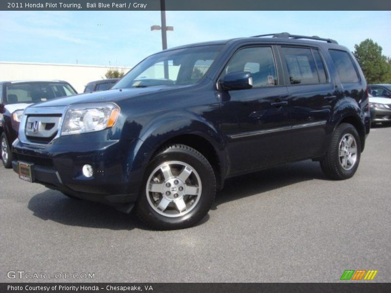 Bali Blue Pearl / Gray 2011 Honda Pilot Touring