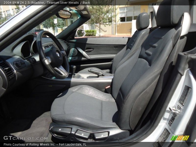 Titanium Silver Metallic / Black 2004 BMW Z4 2.5i Roadster