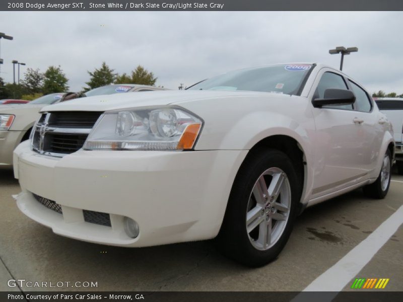 Stone White / Dark Slate Gray/Light Slate Gray 2008 Dodge Avenger SXT