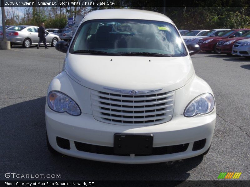 Stone White / Pastel Slate Gray 2008 Chrysler PT Cruiser LX