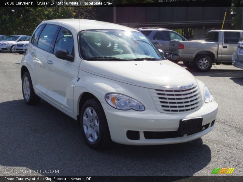 Stone White / Pastel Slate Gray 2008 Chrysler PT Cruiser LX