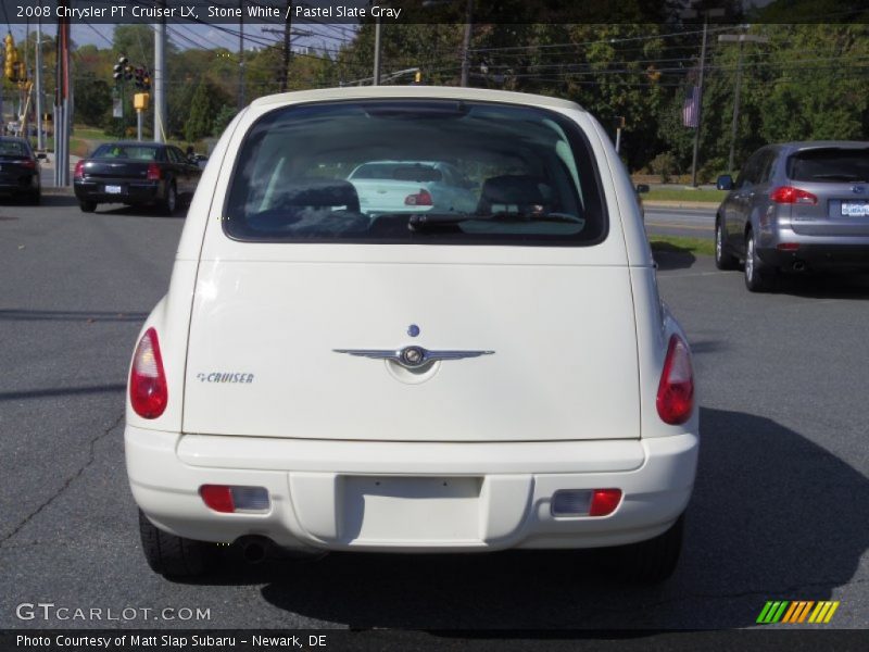 Stone White / Pastel Slate Gray 2008 Chrysler PT Cruiser LX