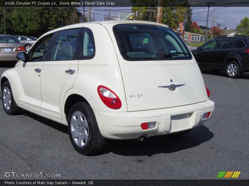 Stone White / Pastel Slate Gray 2008 Chrysler PT Cruiser LX