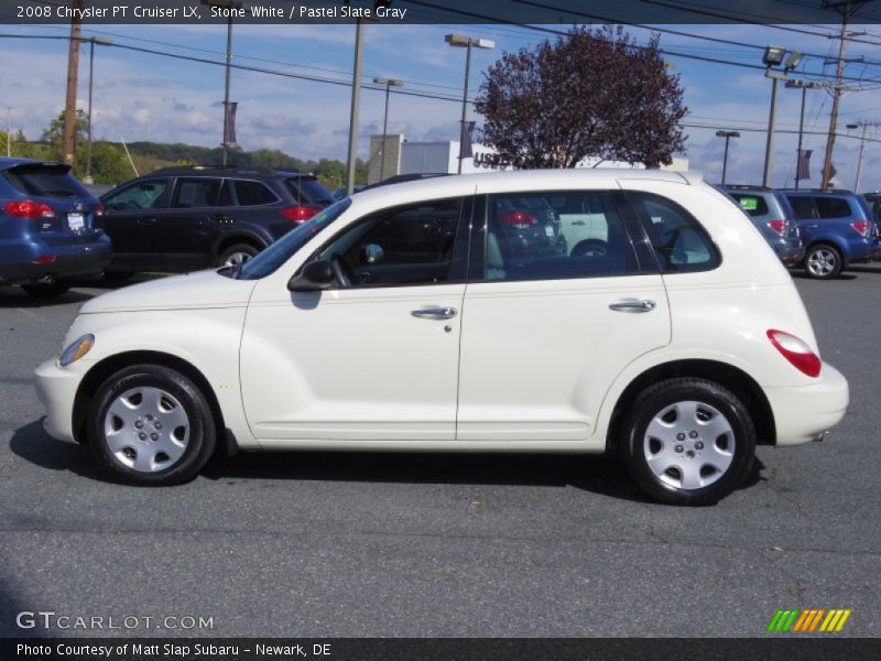 Stone White / Pastel Slate Gray 2008 Chrysler PT Cruiser LX