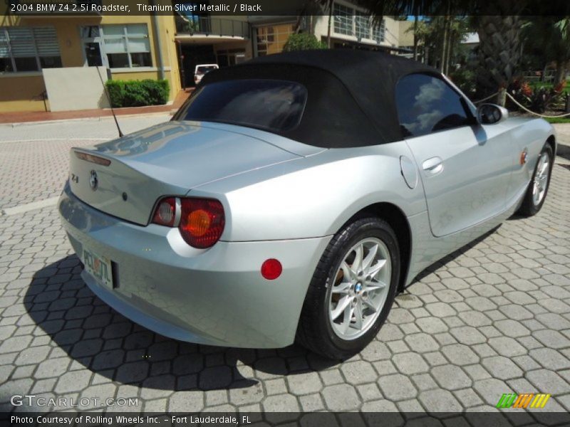 Titanium Silver Metallic / Black 2004 BMW Z4 2.5i Roadster