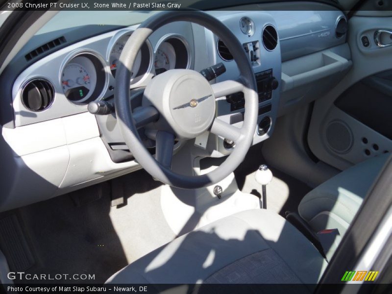 Stone White / Pastel Slate Gray 2008 Chrysler PT Cruiser LX