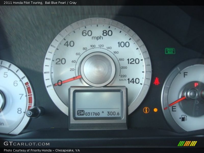 Bali Blue Pearl / Gray 2011 Honda Pilot Touring