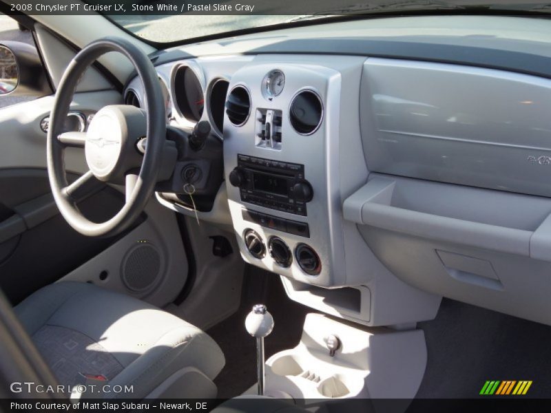 Stone White / Pastel Slate Gray 2008 Chrysler PT Cruiser LX