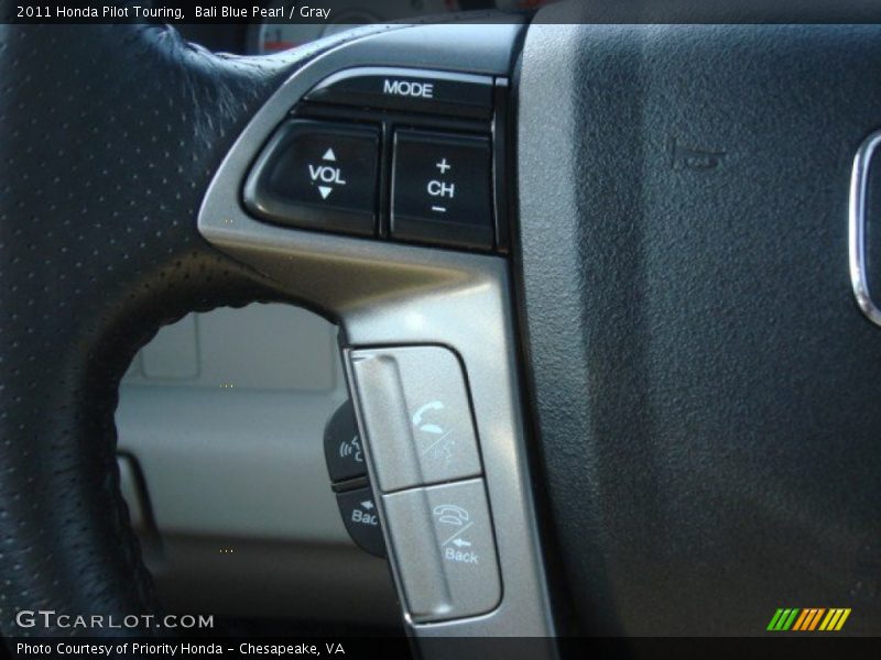 Bali Blue Pearl / Gray 2011 Honda Pilot Touring