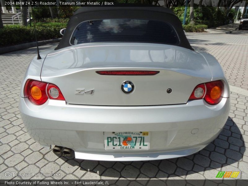Titanium Silver Metallic / Black 2004 BMW Z4 2.5i Roadster