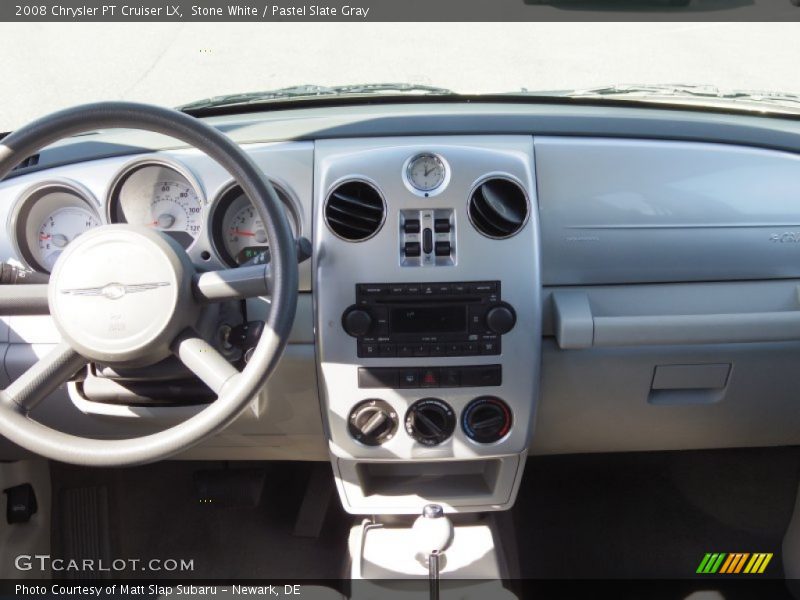 Stone White / Pastel Slate Gray 2008 Chrysler PT Cruiser LX