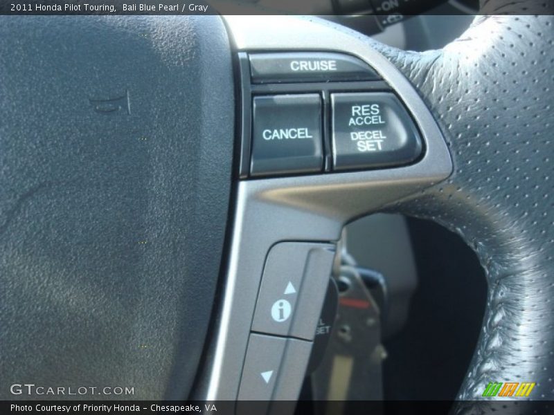 Bali Blue Pearl / Gray 2011 Honda Pilot Touring