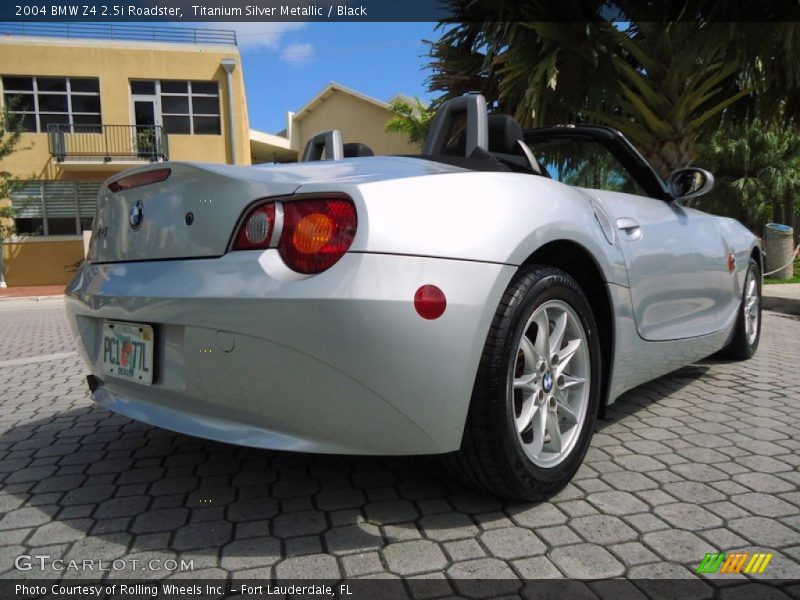 Titanium Silver Metallic / Black 2004 BMW Z4 2.5i Roadster