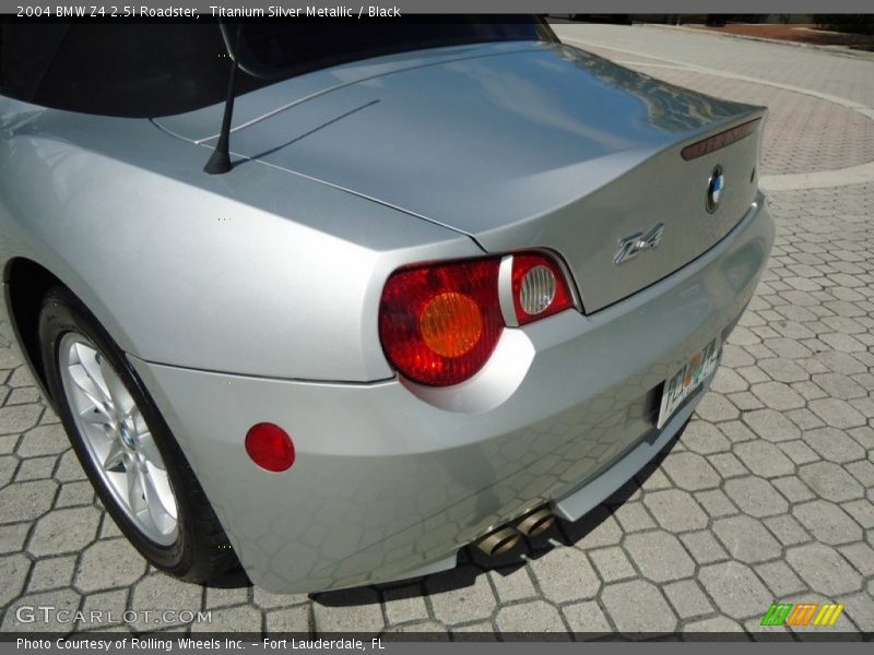 Titanium Silver Metallic / Black 2004 BMW Z4 2.5i Roadster