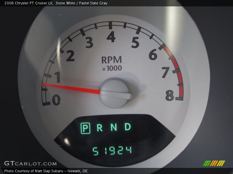 Stone White / Pastel Slate Gray 2008 Chrysler PT Cruiser LX