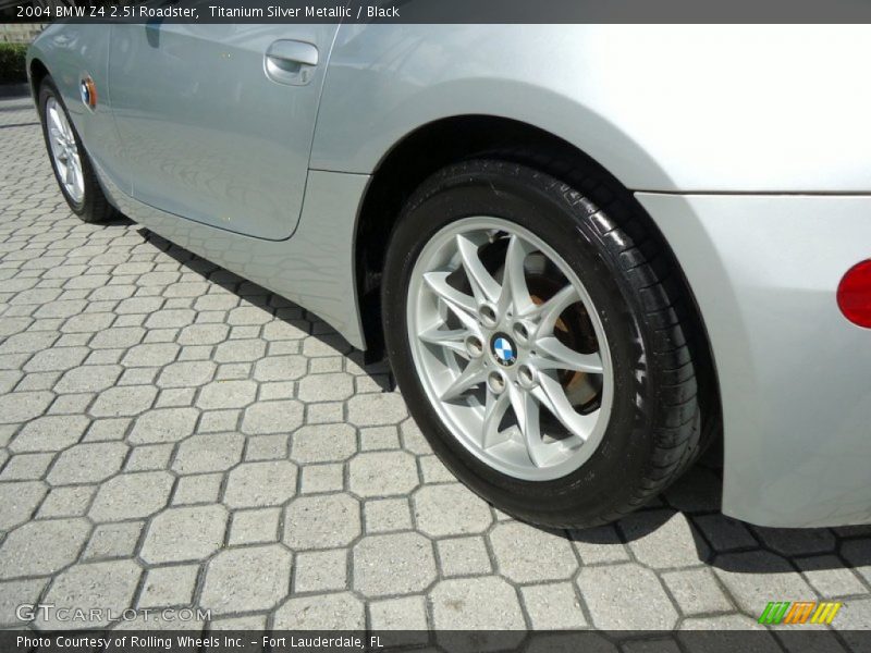 Titanium Silver Metallic / Black 2004 BMW Z4 2.5i Roadster