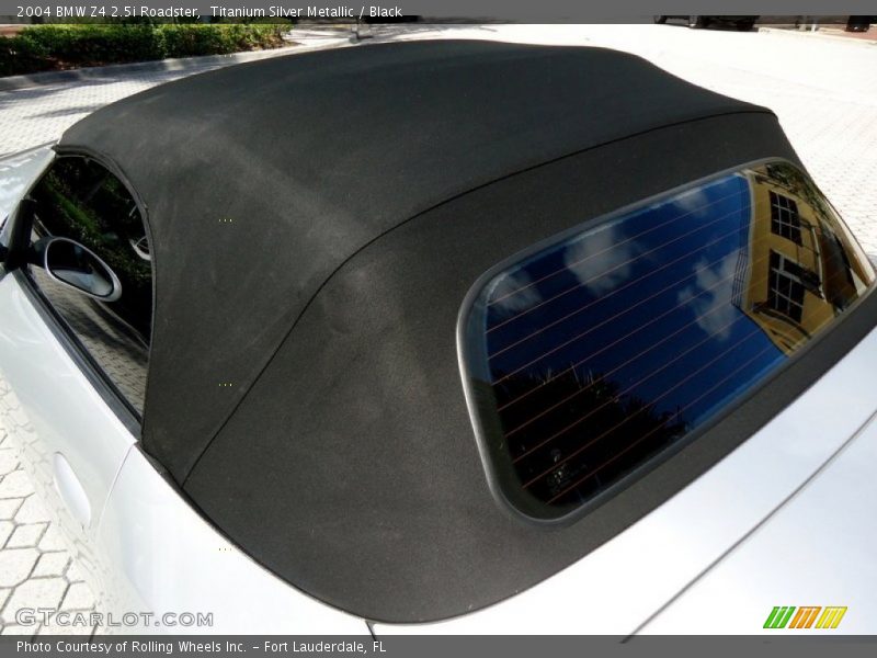 Titanium Silver Metallic / Black 2004 BMW Z4 2.5i Roadster
