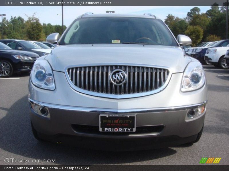 Silver Green Metallic / Cashmere/Cocoa 2010 Buick Enclave CX